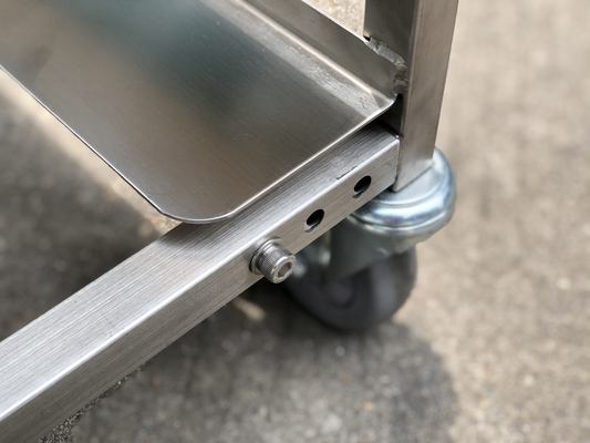 RK Bakeware China-Mackies Flatpack Z Frame Nesting Trolley de acero inoxidable para la producción de panadería