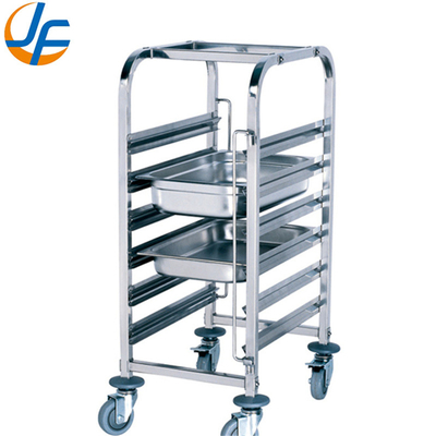 Trolley de acero inoxidable con 4 ruedas