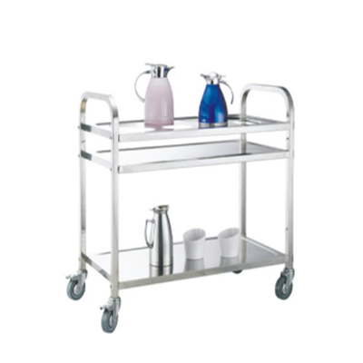 Trolley de acero inoxidable de alta calidad con cuatro ruedas