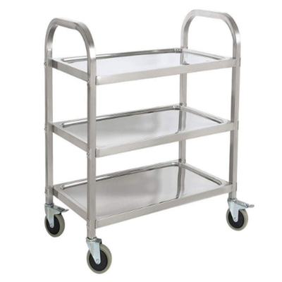 RK Bakeware China Foodservice NSF Winco Suc-30 Trolley de alimentos de acero inoxidable de 3 niveles