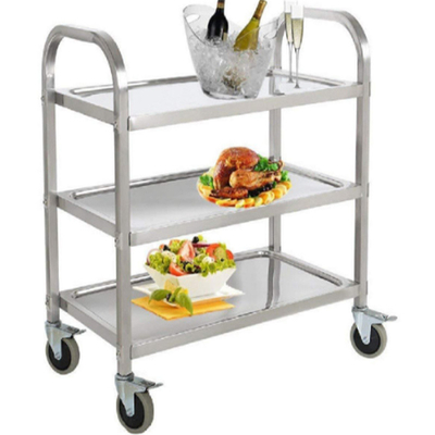 RK Bakeware China Foodservice NSF Winco Suc-30 Trolley de alimentos de acero inoxidable de 3 niveles