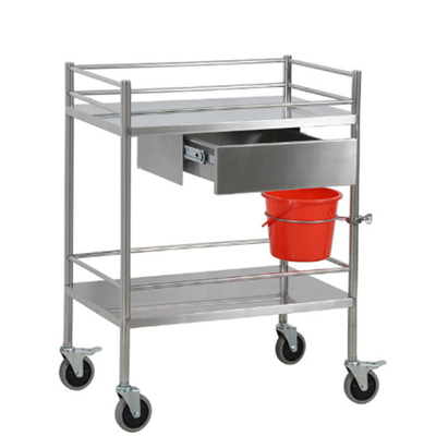 RK Bakeware China Hospital Médico Vestido Camión de acero inoxidable Camión quirúrgico con cajones