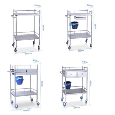 RK Bakeware China Foodservice NSF Hospital de acero inoxidable carro médico con cajones