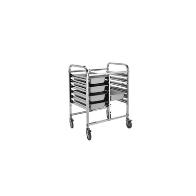 RK Bakeware China Foodservice NSF Trolley de bandejas de doble línea de acero inoxidable Trolley de panadería