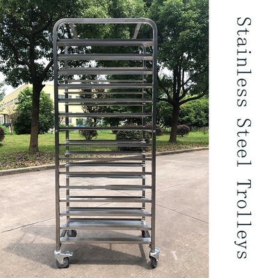 Rk Bakeware China-acero inoxidable Flatpack Rack Trolleys diseñado para 16 pulgadas y 18 pulgadas bandeja