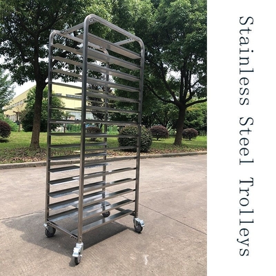Rk Bakeware China-acero inoxidable Flatpack Rack Trolleys diseñado para 16 pulgadas y 18 pulgadas bandeja