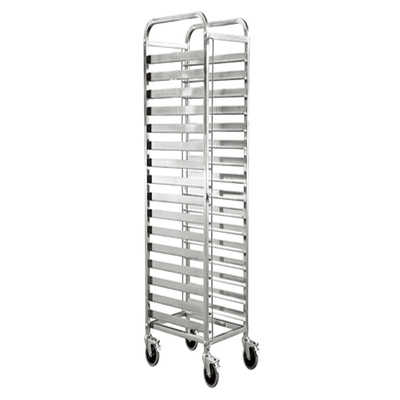 Rk fabricante de productos de cocina China-Aluminio Flatpack Rack de refrigeración de hojas Rack de panecillos