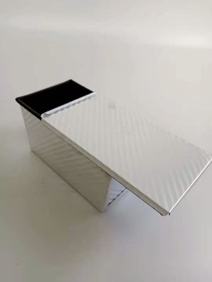 cacerola de aluminio acanalada 196x106x110m m del pan no tóxico 450g